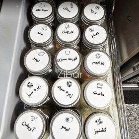 تصویر لیبل گرد سفید 