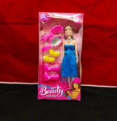 تصویر عروسک باربی مفصلی با وسایل جور خارجی 