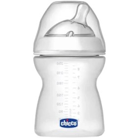 تصویر شیشه شیر نچرال فیلینگ چیکو Chicco Natural Feeling Medium Flow 250ml 2m