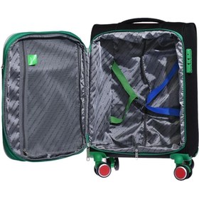 تصویر چمدان و ساک مشکی مردانه زنانه Benetton 14Bnt2200 03 Trolley 50 سانتی متر بنتون اورجینال United Colors of Benetton 