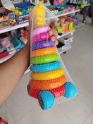 تصویر حلقه هوش چرخدار خرسی سایز متوسط برای کودک 