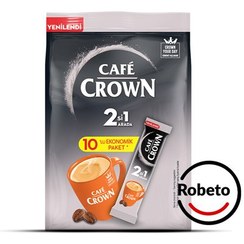تصویر قهوه فوری پریمیوم 2 در 1 کافه کراون اولکر – بسته ۱۰ عددی 