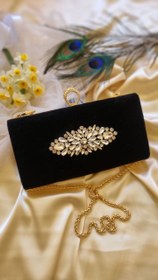 تصویر کیف کلاج مخمل 