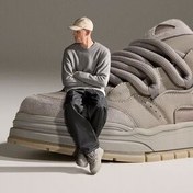 تصویر اسنیکر مردانه کفش ورزشی اسکیت باز غلیظ Bershka 