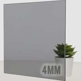 تصویر شیشه سکوریت 4 میل دودی 