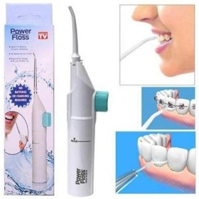 تصویر نخ دندان آبی واترجت POWER FLOSS 