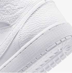 تصویر نایک ایر جردن ۱ ساقدار تمام سفید Nike air jordan 1 high white 