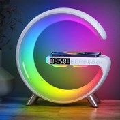 تصویر شارژر وایرلس چراغ‌دار و اسپیکر بلولری N69 Blulory Smart Light Sound Machine N69