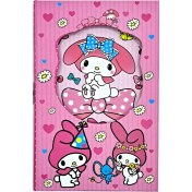 تصویر دفتر خاطرات جعبه دار طرح ملودی 