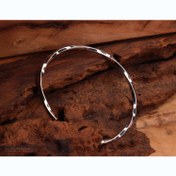 تصویر دستبند نقره B0209 