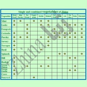 تصویر سبزی دلمه خشک ژینا درجه یک و اعلا 500 گرمی از کویر خراسان 