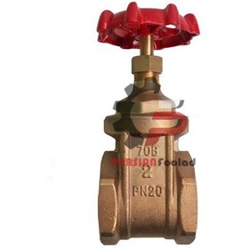 تصویر شیر فلکه برنجی سیم ایتالیا ا اینچ مدل 70B-PN20 