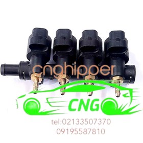 تصویر ریل سوخت لواتو اصلی نیسان ایتالیایی سی ان جی Lovato Euro 4 CNG fuel rail for original Italian Nissan