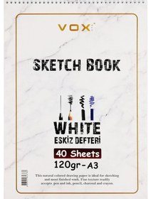 تصویر دفتر طراحی هنری وُکس با ۱۲۰ گرم، سایز A3 و ۴۰ برگ برند vox art Vox Vo x Art Sketch Book Sketchbook 120 gr A3 40 Sheets