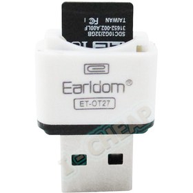 تصویر رم ریدر تک کاره Earldom ET-OT27 ا EARLDOM ET-OT27 MICROSD TO USB CARD READER EARLDOM ET-OT27 MICROSD TO USB CARD READER