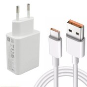 تصویر شارژر دیواری 25 وات مدل travel adapter 25w به همراه کابل تبدیل USB-C 