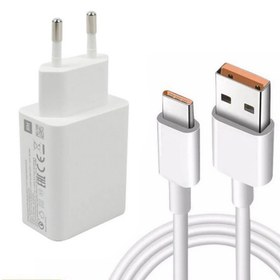 تصویر شارژر دیواری 25 وات مدل travel adapter 25w به همراه کابل تبدیل USB-C 