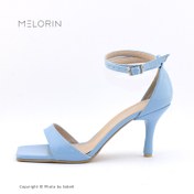 تصویر صندل ملورین آبی پاشنه 7 سانت 