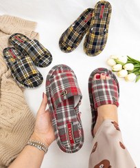 تصویر دمپای پولیشی زنانه و دخترانه مدل اسکاتلندی ، گرم و نرم و راحت - سرمه‌ای / ۳۷ _ ۳۸ Skatlandi