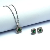 تصویر نیم ست طرح زمرد 