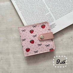 تصویر کیف پول جیبی دخترانه (کارت و اسکناس) | چرم مصنوعی فانتزی | ۴ جای کارت | ابعاد ۱۰×۱۰ - کد9 