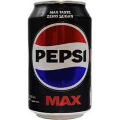 تصویر نوشابه بدون قند پپسی PEPSI مکس حجم 330 میلی لیتر 