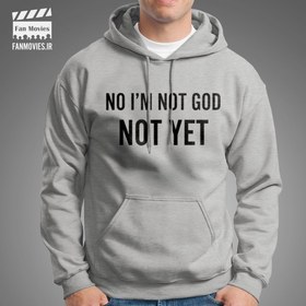 تصویر هودی پیکی بلایندرز طرح No I’m Not God (ملانژ) 