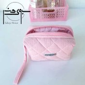 تصویر جامدادی پارچه ای ترک صورتی ساده شیک کد JM ۸۹ 