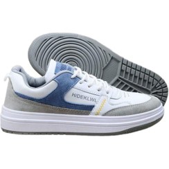 تصویر ونس دیکلول مردانه سفید آبی (H/Deklwl) Vans Deklwl white and blue sports shoes for men (H/Deklwl)