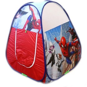 تصویر چادر بازی کودک مدل مرد عنکبوتی سایز 125 – 125 Children's play tent, Spiderman model, size 125-125