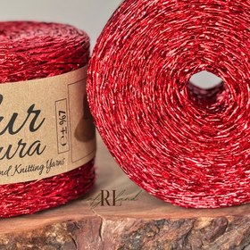 تصویر رافیا براق قرمز 