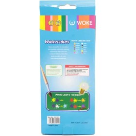 تصویر آبرنگ 12 رنگ ووک 1212 WOKE آبرنگ-12-رنگ-ووک-1212-woke