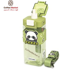 تصویر قمقمه کودک مدل پاندا بند دار 