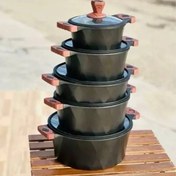 تصویر سرویس قابلمه زیو مدل Z-8510 ۱۰ پارچه گرانیتی 