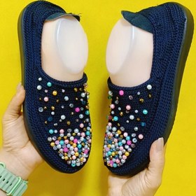 تصویر گیوه زنانه جواهردوزی کد 730 