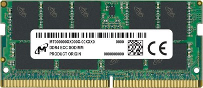 تصویر رم لپ تاپ DDR4 دو کاناله 2666 مگاهرتز میکرون مدل ظرفیت 16گیگابایت (استوک-گریدA+) ا Micron 16GB DDR4-2666 ECC SODIMM 2Rx8 CL19 Micron 16GB DDR4-2666 ECC SODIMM 2Rx8 CL19