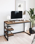 تصویر میز اداری مدل ۰۰۷ - مشکی / سفید 