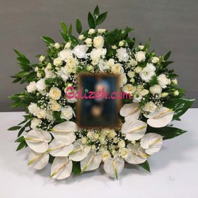 تصویر قاب گل ترحیم 