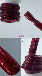 تصویر لاک ژل ناخن اسر کد 116 