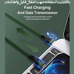 تصویر کابل تبدیل USB به USB-C سوموس تل مدل FAST CHARGE BW12 طول 1 متر 