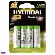 تصویر باتری قلمی قابل شارژ هیوندای (Hyundai) ظرفیت 2000mAh بسته 4 عددی 