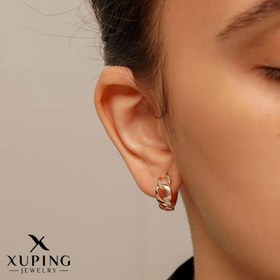 تصویر گوشواره کارتیر نگین‌دار ژوپینگ مدل 1 