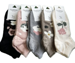 تصویر جوراب مچی موهر زنانه کوکو طرح گل های متنوع 