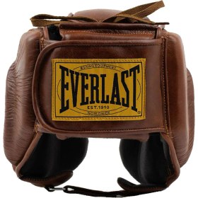 تصویر کلاه بوکس حرفه ای اورلست Everlast 1910 Headgear- قهوه ای 