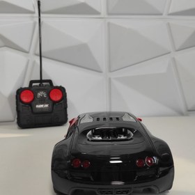 تصویر اسباب بازی ماشین کنترلی شارژی بوگاتی ویرون آبی براق Bugatti Gran Turismo اسباب بازی ماشین کنترلی 