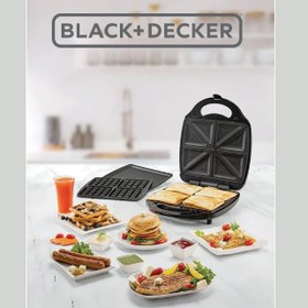 تصویر ساندویچ ساز بلک اند دکر مدل TS4130 ا Black and Decker TS4130 SandwichMaker Black and Decker TS4130 SandwichMaker