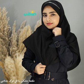 تصویر مقنعه تل دار بروجرد نوک مدادی کد 2933 و 2932 