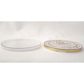 تصویر ظرف کریستالی تخت 1 مثقال (5 گرم) زعفران 11 اسپانیا 