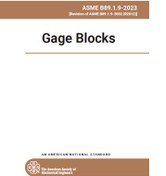 تصویر ASME B89.1.9-2023- Gage Blocks- دانلود استاندارد 
