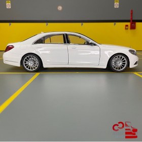 تصویر ماکت مرسدس بنز اس500 سفید ویلی(Mercedes Benz S500 welly) 